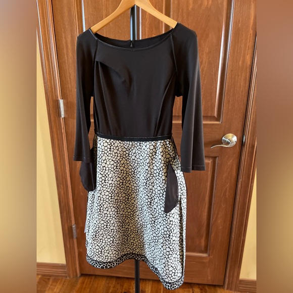 Weekend Max Mara Dress with Cropped Sleeves Brown Leopard Size L - Picture 15 of 16